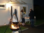 Punschpartie vor'm Haus